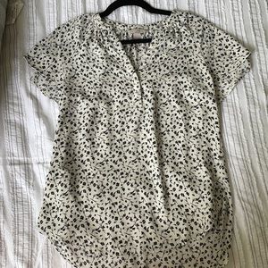 H&M V-Neck Short Sleeve Blouse